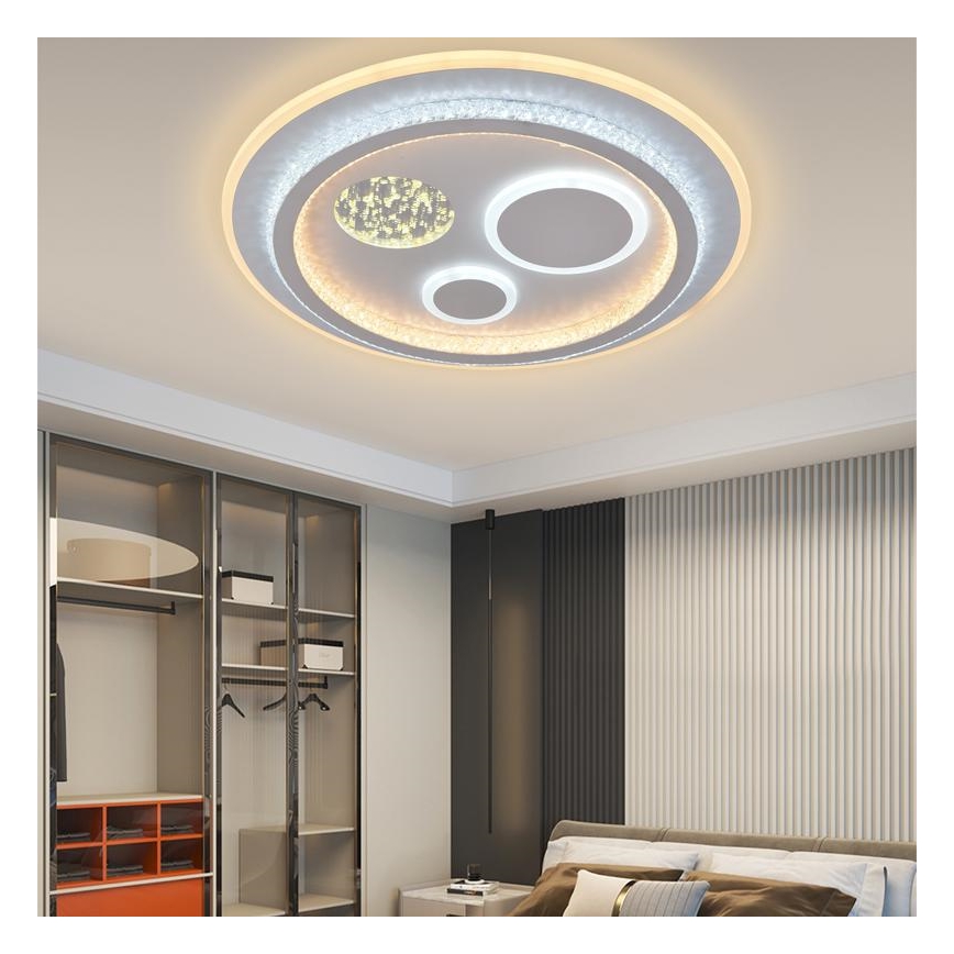 LED prigušiva plafonska lampa LED/110W/230V 3000-6500K + daljinski upravljač