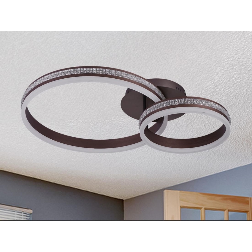 LED prigušiva plafonska lampa LED/110W/230V 3000-6500K + daljinski upravljač