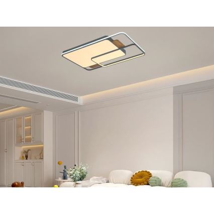 LED prigušiva plafonska lampa LED/280W/230V 3000-6500K + daljinski upravljač