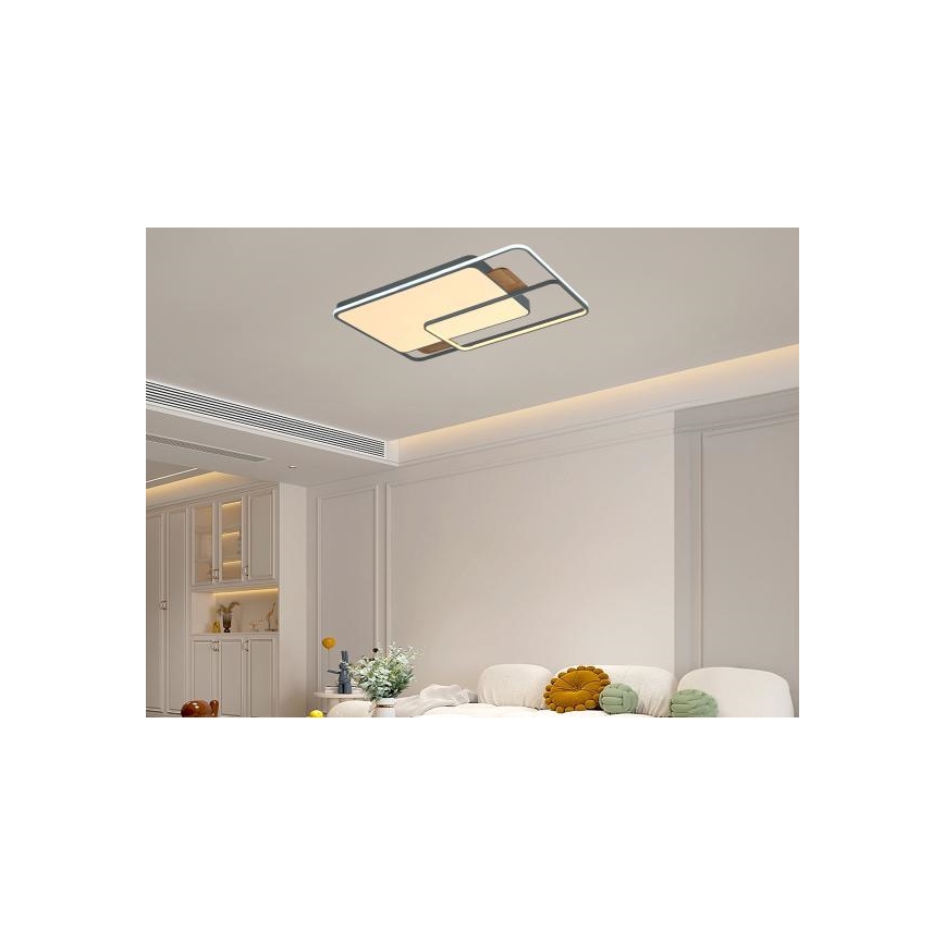 LED prigušiva plafonska lampa LED/280W/230V 3000-6500K + daljinski upravljač