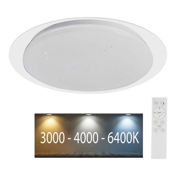 LED prigušiva plafonska lampa LED/40W/230V 3000K/4000K/6500K prečnik 46,5 cm + daljinski upravljač