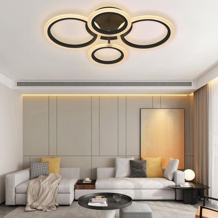 LED prigušiva plafonski luster LED/50W/230V 3000-6500K + daljinski upravljač