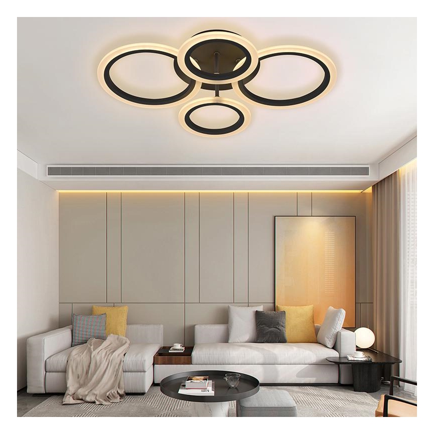 LED prigušiva plafonski luster LED/50W/230V 3000-6500K + daljinski upravljač