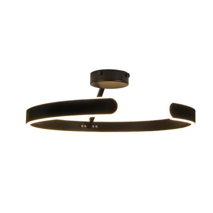 LED prigušiva plafonska lampa LED/72W/230V 3000-6500K crna + daljinski upravljač