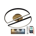 LED prigušiva plafonska lampa LED/75W/230V 3000-6500K bukva + daljinski upravljač