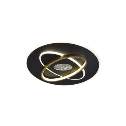 LED prigušiva stropno svetlo LED/80W/230V 3000-6500K crno + daljinski upravljač