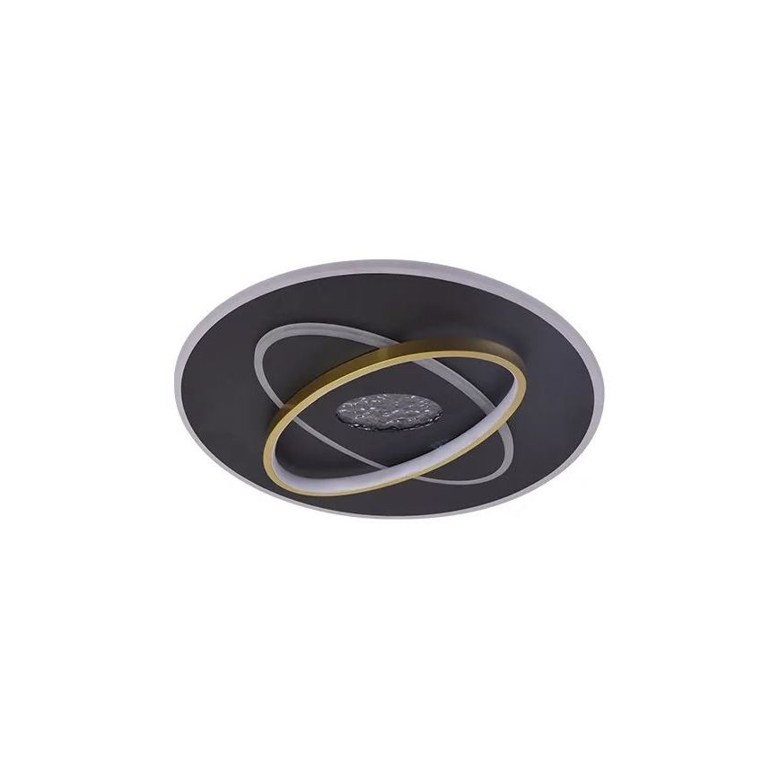 LED prigušiva stropno svetlo LED/80W/230V 3000-6500K crno + daljinski upravljač