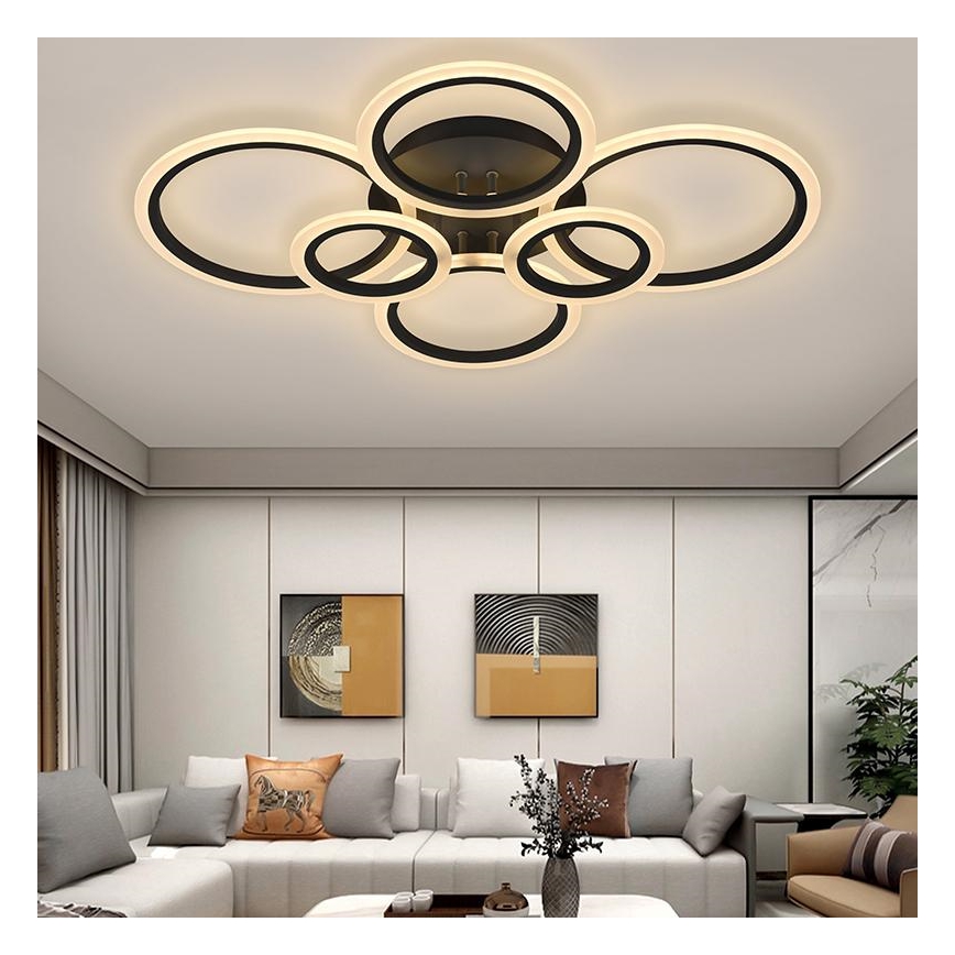LED prigušiva plafonska lampa LED/85W/230V 3000-6500K + daljinski upravljač
