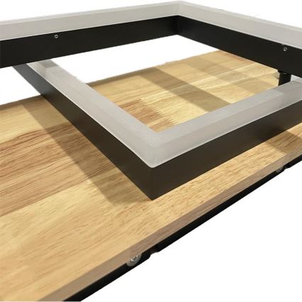 LED prigušiva stropna svetiljka LED/85W/230V 3000-6500K hrast + daljinski upravljač