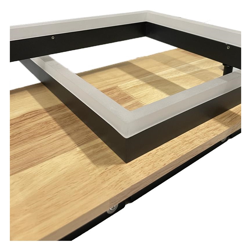 LED prigušiva stropna svetiljka LED/85W/230V 3000-6500K hrast + daljinski upravljač