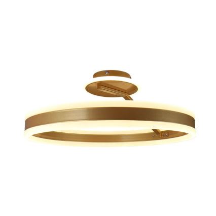 LED prigušiva plafonska lampa LED/86W/230V 3000-6500K zlatna + daljinski upravljač