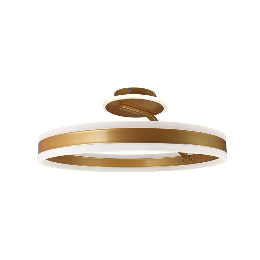 LED prigušiva plafonska lampa LED/86W/230V 3000-6500K zlatna + daljinski upravljač