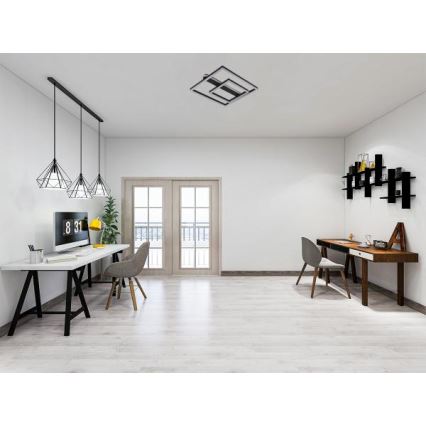 LED prigušiva plafonska lampa LED/95W/230V 3000-6500K + daljinski upravljač