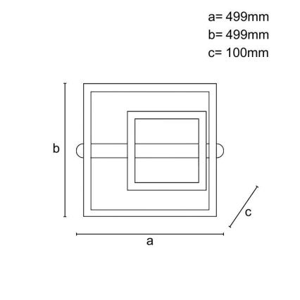 LED prigušiva plafonska lampa LED/95W/230V 3000-6500K + daljinski upravljač