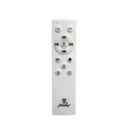 LED prigušiva plafonska lampa površinske montaže LED/40W/230V 3000-6500K crna + daljinski upravljač