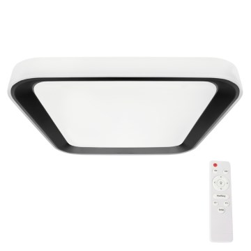 LED prigušiva plafonska lampa QUADRO LED/66W/230V 3000-6000K bela/crna sa daljinskim upravljačem