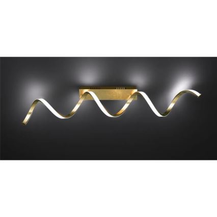 LED prigušiva plafonska lampa RUSSEL LED/32W/230V zlatna