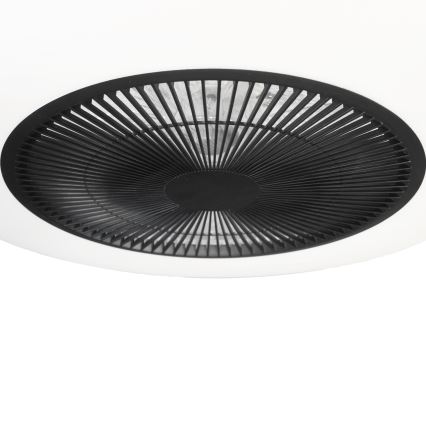 Prigušiva LED plafonska svetiljka sa ventilatorom ARIA LED/38W/230V 3000-6000K crna/bela + daljinski upravljač