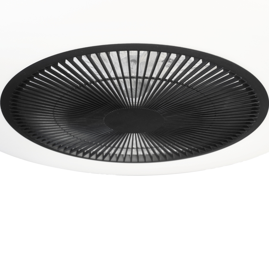 Prigušiva LED plafonska svetiljka sa ventilatorom ARIA LED/38W/230V 3000-6000K crna/bela + daljinski upravljač
