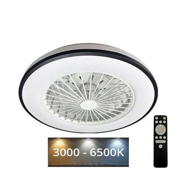 LED prigušiva plafonska lampa sa ventilatorom OPAL, 48W/230V, 3000-6500K + daljinski upravljač
