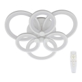 LED prigušiva plafonska lampa SIENA LED/72W/230V bela + daljinski upravljač