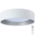 LED prigušiva plafonska lampa SMART GALAXY LED/24W/230V prečnik 44 cm bela/srebrna 3000-6500K + daljinski upravljač