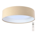 LED prigušiva plafonska lampa SMART GALAXY LED/24W/230V prečnika 44 cm bež/bela 3000-6500K + daljinski upravljač