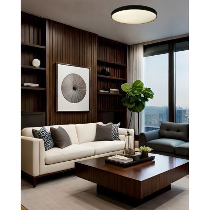 LED prigušiva stropna svetiljka EBRO LED/36W/230V 2700-6500K prečnik 50 cm + daljinski upravljač