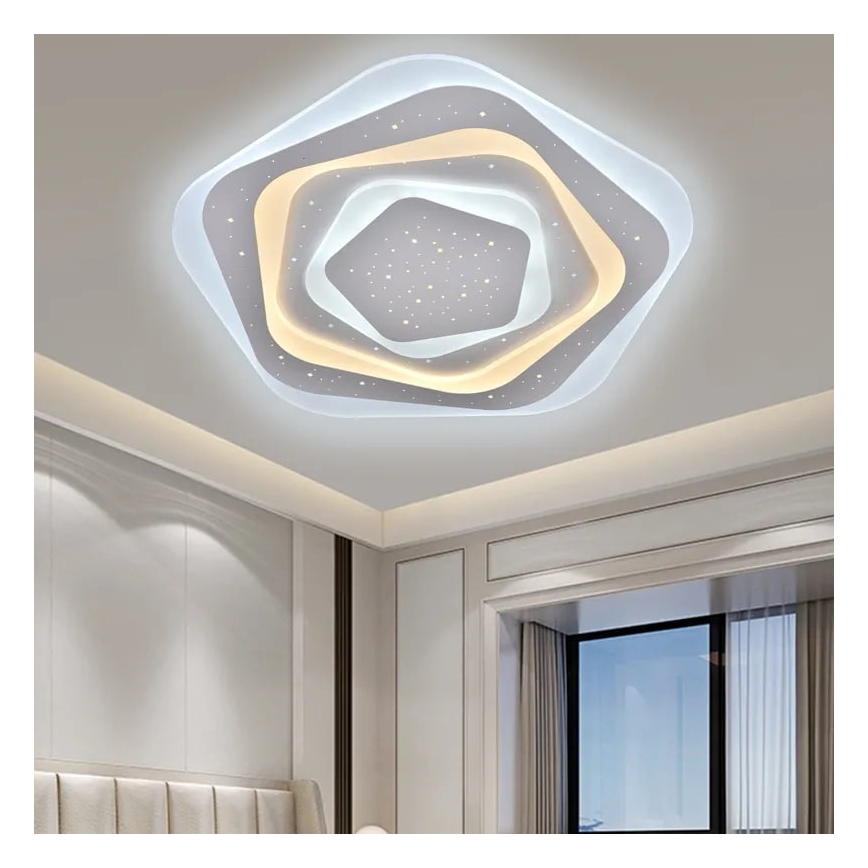 LED prigušiva plafonska svetiljka LED/105W/230V 3000-6500K + daljinski upravljač