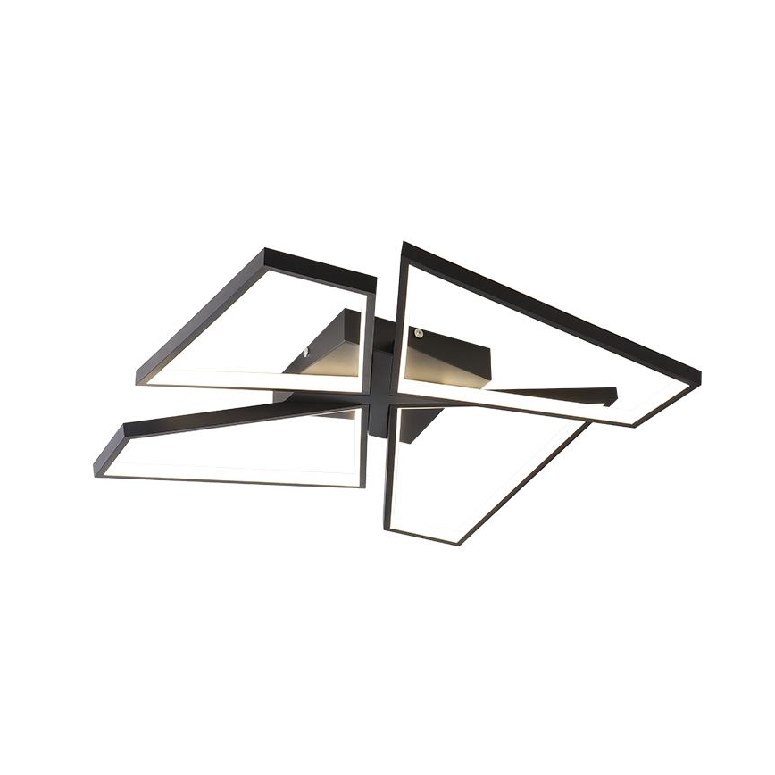 LED prigušiva stropna svetiljka LED/115W/230V 3000-6500K crna + daljinski upravljač