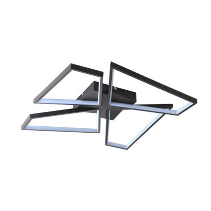 LED prigušiva stropna svetiljka LED/115W/230V 3000-6500K crna + daljinski upravljač