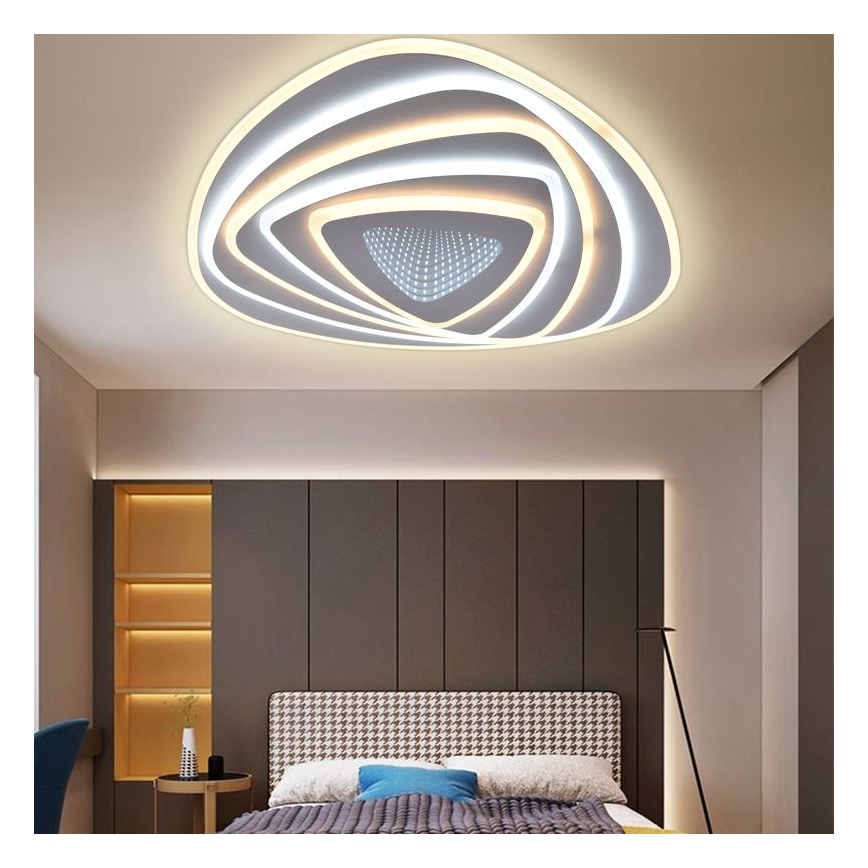 LED prigušiva stropna svetiljka LED/130W/230V 3000-6500K + daljinski upravljač