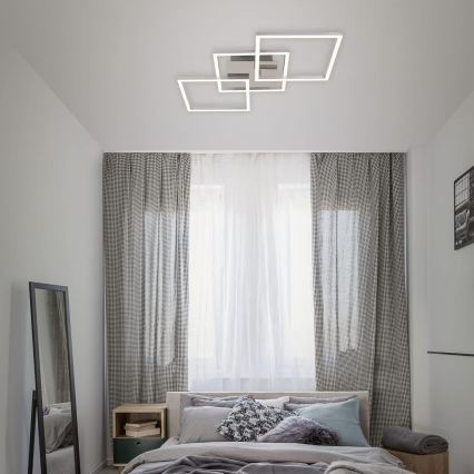 LED prigušiva plafonska svetiljka LED/36W/230V 3000K mat hrom