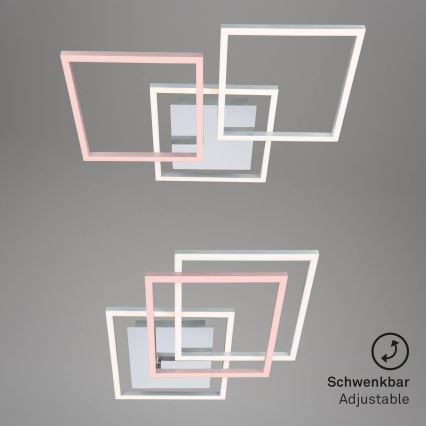 LED prigušiva plafonska svetiljka LED/36W/230V 3000K mat hrom