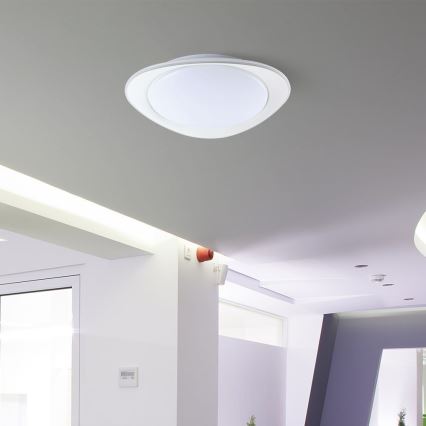 LED prigušiva plafonska lampa LED/40W/230V 3000-6500K 45 cm bela + daljinski upravljač