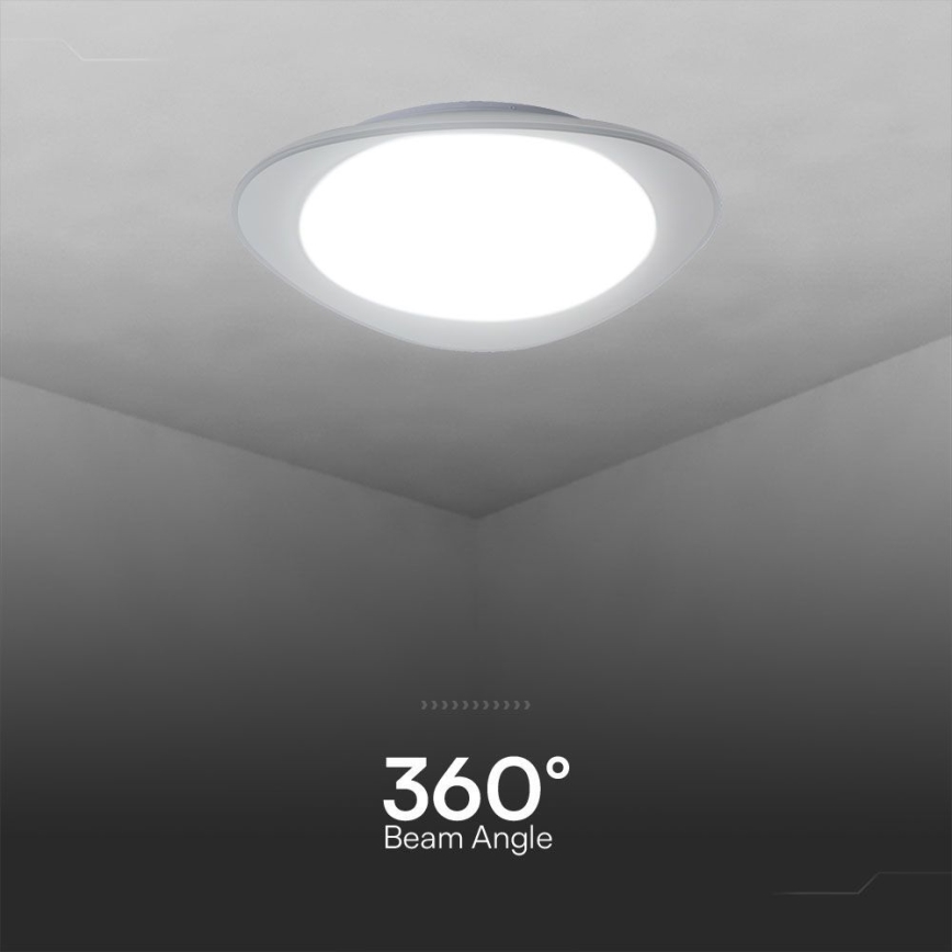 LED prigušiva plafonska lampa LED/40W/230V 3000-6500K 45 cm bela + daljinski upravljač