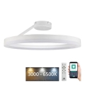 LED prigušiva plafonska svetiljka LED/40W/230V 3000-6500K bela + daljinski upravljač