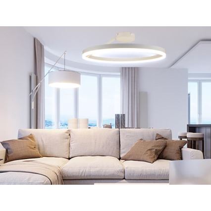 LED prigušiva plafonska svetiljka LED/40W/230V 3000-6500K bela + daljinski upravljač