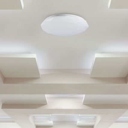 LED prigušiva stropna svetiljka LED/40W/230V 3000K/4000K/6500K prečnik 38,8 cm + daljinski upravljač
