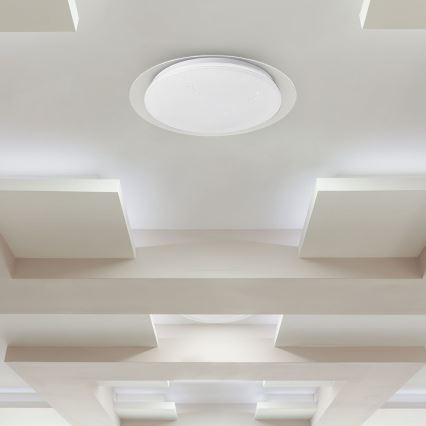 LED prigušiva plafonska lampa LED/40W/230V 3000K/4000K/6500K prečnik 46,5 cm + daljinski upravljač