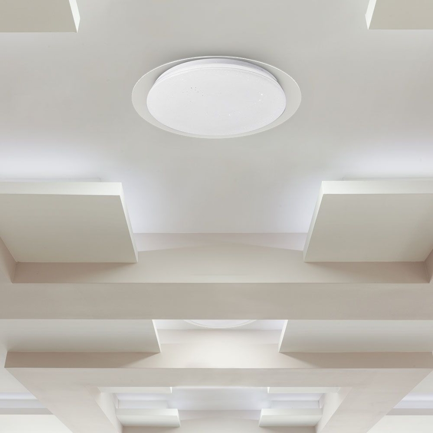 LED prigušiva plafonska lampa LED/40W/230V 3000K/4000K/6500K prečnik 46,5 cm + daljinski upravljač