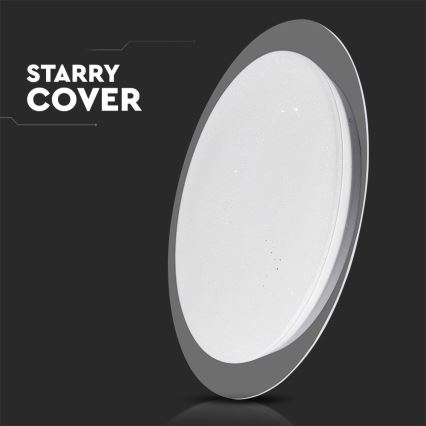 LED prigušiva plafonska lampa LED/40W/230V 3000K/4000K/6500K prečnik 46,5 cm + daljinski upravljač