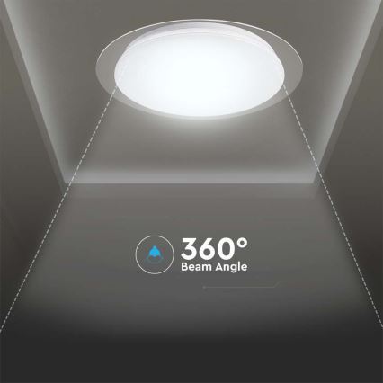 LED prigušiva plafonska lampa LED/40W/230V 3000K/4000K/6500K prečnik 46,5 cm + daljinski upravljač