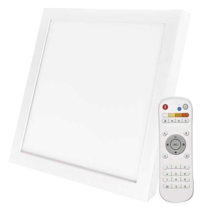 LED prigušiva plafonska lampa LED/40W/230V 2700K-6000K u obliku kvadrata + daljinski upravljač
