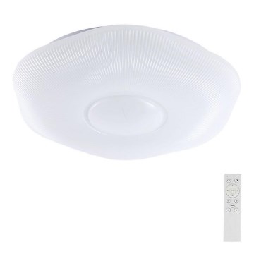 LED prigušiva plafonska svetiljka LED/60W/230V 3000-6500K 50 cm bela + daljinski upravljač