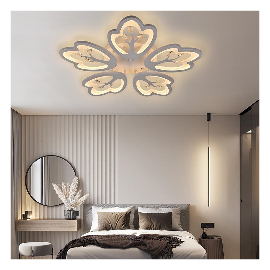 LED prigušiva plafonski luster LED/80W/230V 3000-6500K + daljinski upravljač
