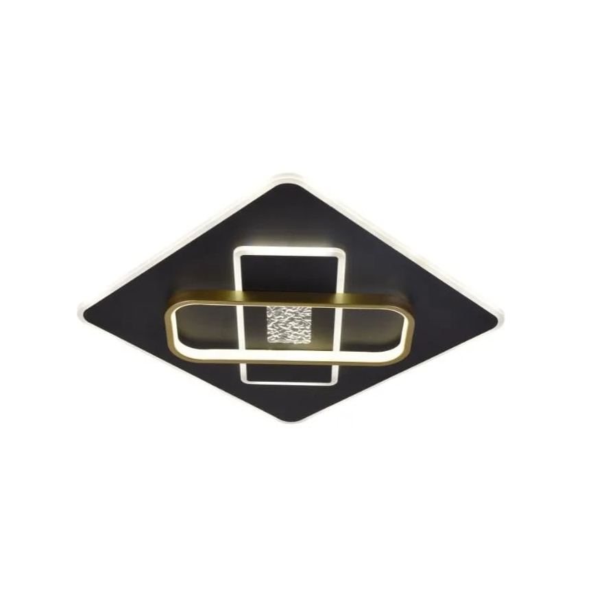 LED prigušiva stropna svetiljka LED/90W/230V 3000-6500K crna + daljinski upravljač