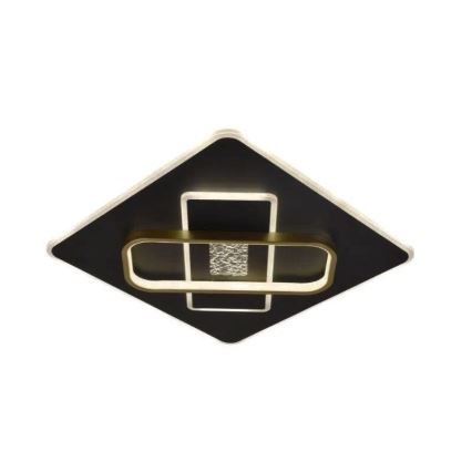 LED prigušiva stropna svetiljka LED/90W/230V 3000-6500K crna + daljinski upravljač