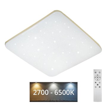 LED prigušiva plafonska svetiljka MANA LED/36W/230V 2700-6500K 43x43 cm + daljinski upravljač