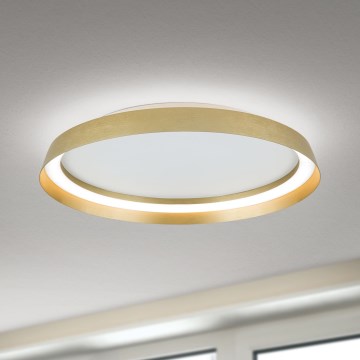 LED prigušiva plafonska svetiljka MANTA LED/38W/230V 2700/3000/4000K Ø 45 cm zlatna